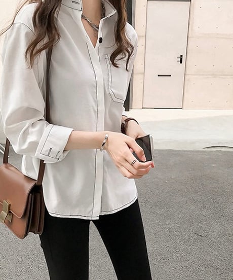 big pocket stitch shirt (3 colors)