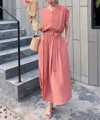 flare long dress (4 colors)