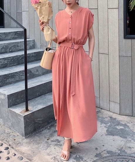 flare long dress (4 colors)