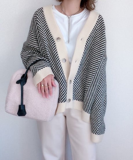 v-neck single breasted cardigan (2 colors)