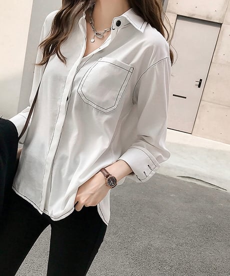 big pocket stitch shirt (3 colors)
