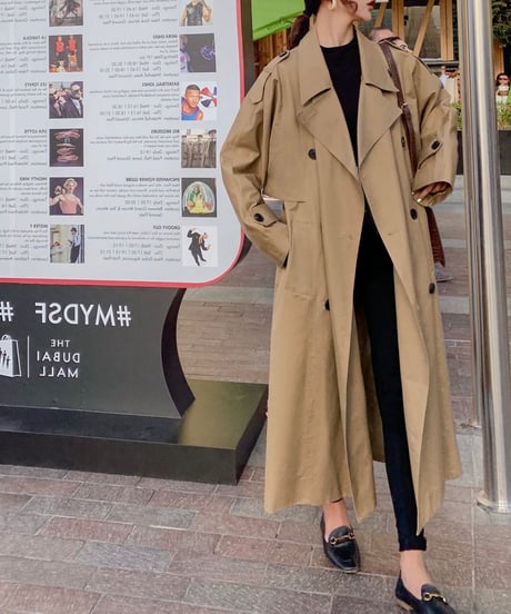 long trench coat (2 colors)