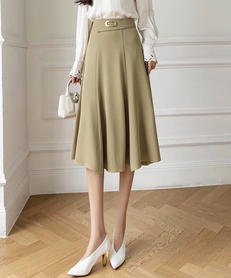 high waist flared skirt (3 colors)