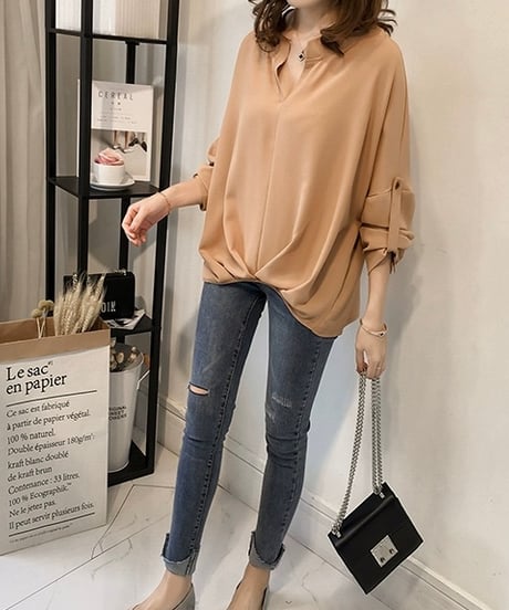 roll-up sleeve shirt (3 colors)