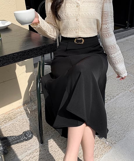 high waist flared skirt (3 colors)