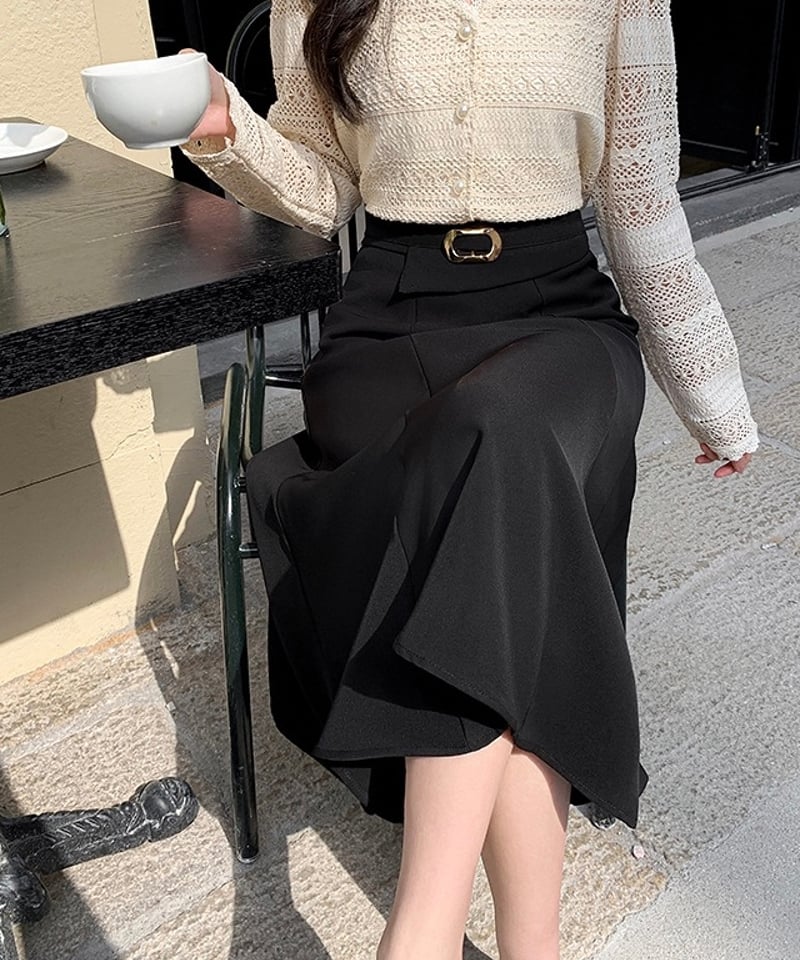 high waist flared skirt (3 colors) | REPOACE®︎