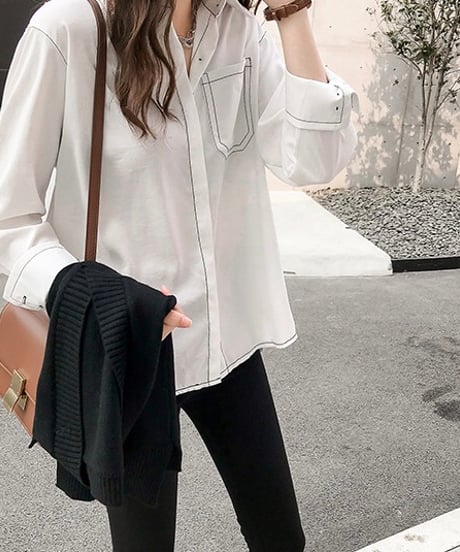 big pocket stitch shirt (3 colors)