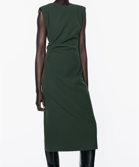 sleeveless middle length dress (3 colors)
