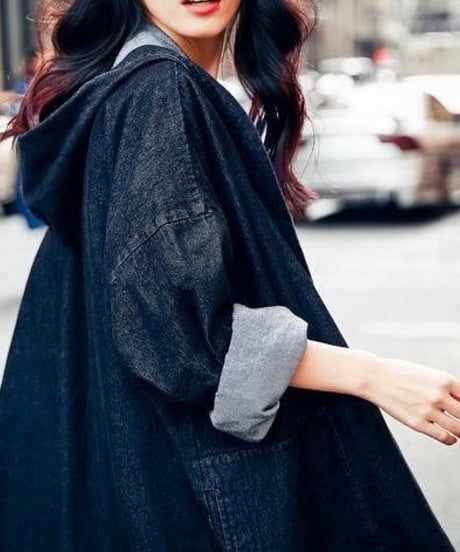 long denim coat (2 colors)