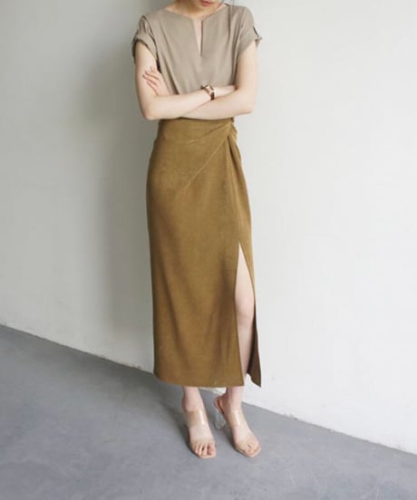 matte texture cross skirt (1 colors)