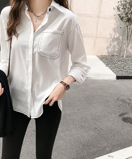 big pocket stitch shirt (3 colors)
