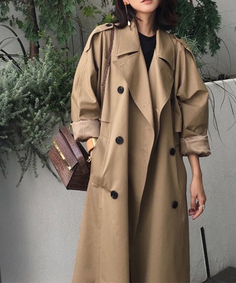 long trench coat (2 colors)