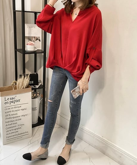 roll-up sleeve shirt (3 colors)