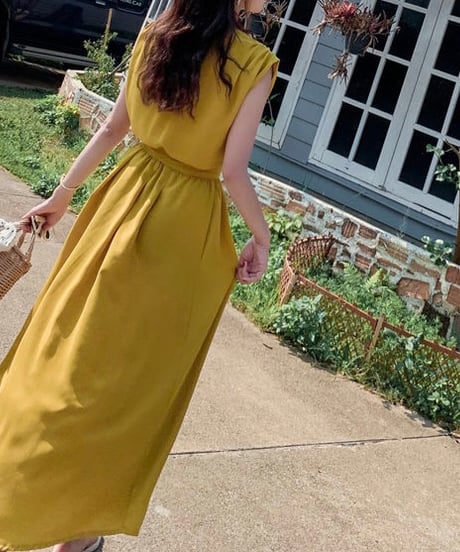 flare long dress (4 colors)