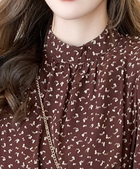 rare pattern brown dress (1 color)