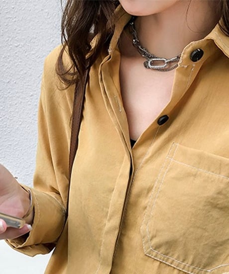 big pocket stitch shirt (3 colors)