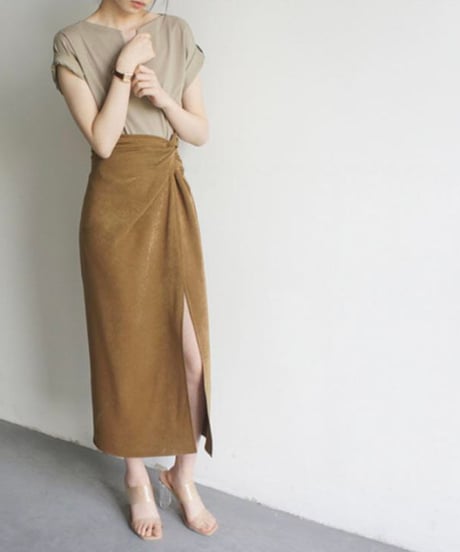 matte texture cross skirt (1 colors)