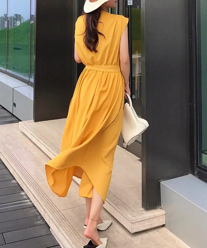 flare long dress (4 colors) | REPOACE®︎