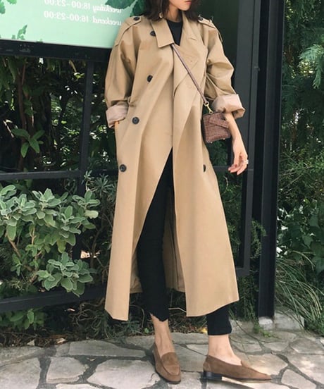 long trench coat (2 colors)