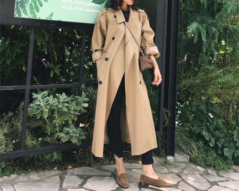 long trench coat (2 colors) | REPOACE®︎