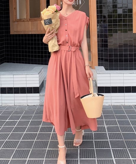 flare long dress (4 colors)