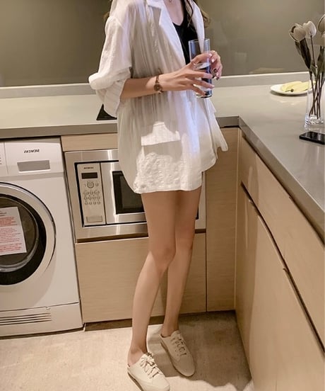 see-through striped jacket (2 colors)