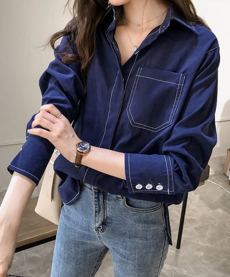 big pocket stitch shirt (3 colors)