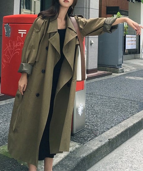 long trench coat (2 colors)