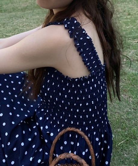 mimore length dot dress (3 colors)
