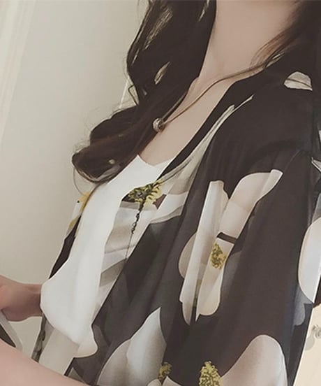 on-flower long shirt (1 color)