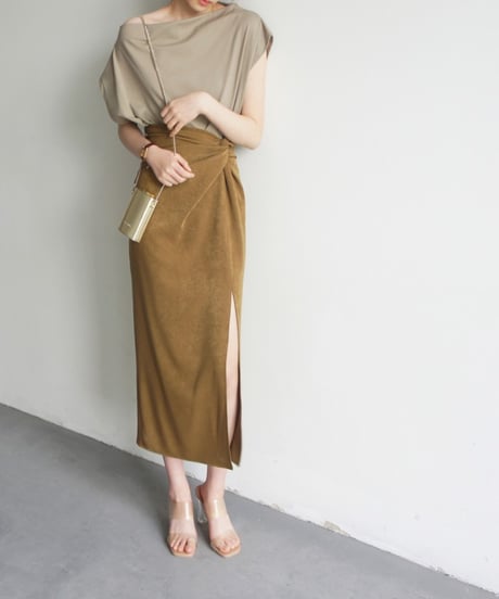 matte texture cross skirt (1 colors)