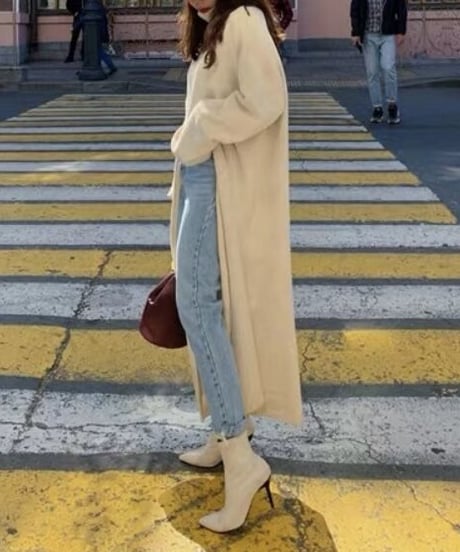 center slit knit dress (3 colors)