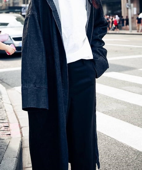 long denim coat (2 colors)