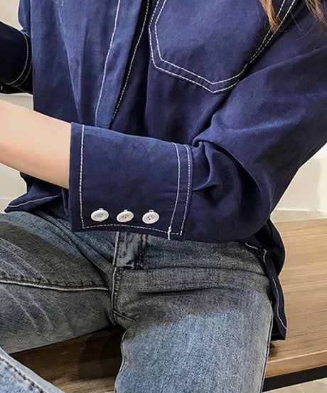 big pocket stitch shirt (3 colors)