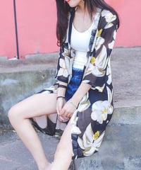 on-flower long shirt (1 color)