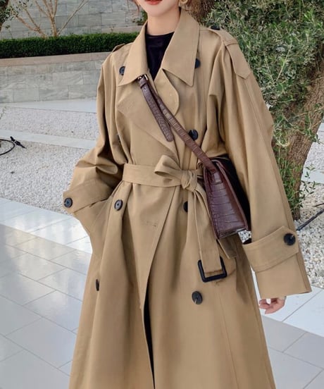 long trench coat (2 colors)