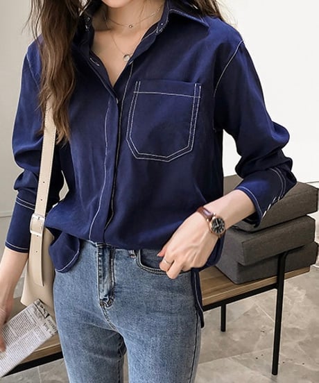 big pocket stitch shirt (3 colors)