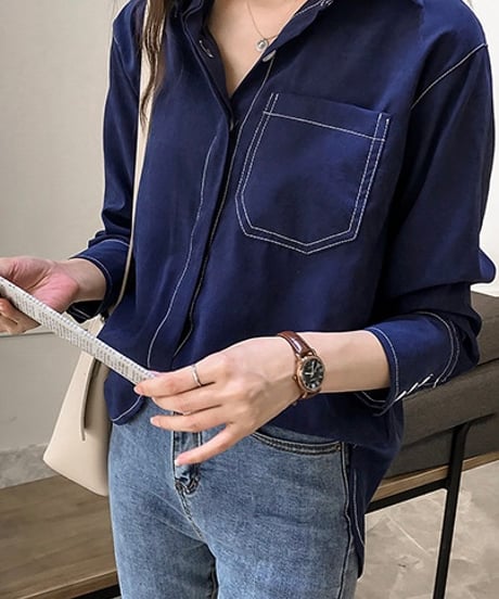 big pocket stitch shirt (3 colors)