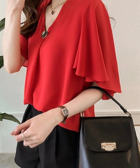 frill sleeve cut-and-sewm (3 colors)