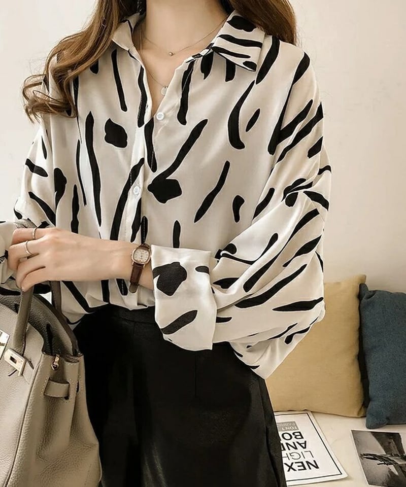 monotone shirt blouse (2 colors) | REPOACE®︎