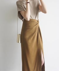 matte texture cross skirt (1 colors)