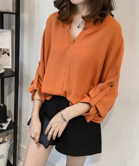 roll-up sleeve shirt (3 colors)
