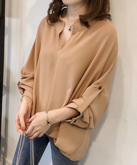 roll-up sleeve shirt (3 colors)