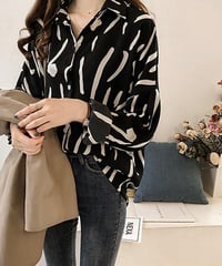 monotone shirt blouse (2 colors)