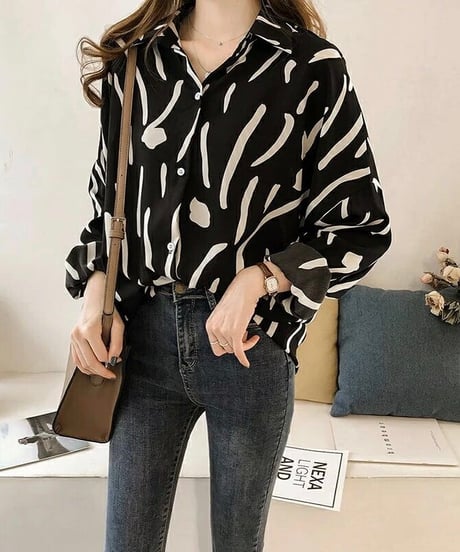 monotone shirt blouse (2 colors)