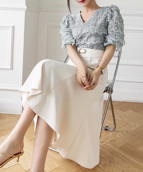 high waist flared skirt (3 colors)