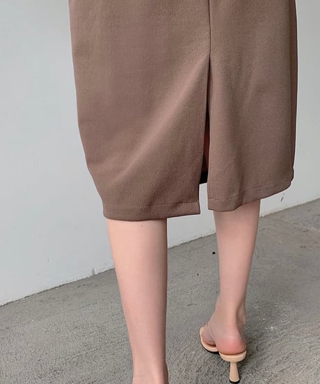 sleeveless middle length dress (3 colors)