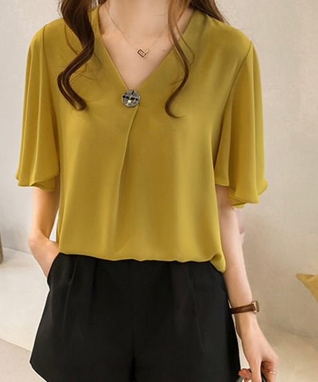 frill sleeve cut-and-sewm (3 colors)