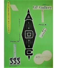 松永真 毎日デザイン賞受賞記念展 大型ポスター（B1判）1987年