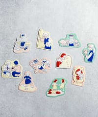 「世界のすきまで踊ってる」挿絵ランダムシール